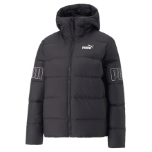 Puma Down Winter Jacket Power Hooded Down Puffer black Women